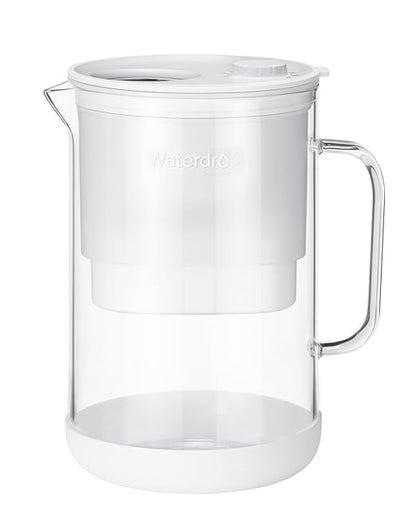 Waterdrop PT-09W 10-Cup Large Glass Water Filter Pitcher, Eco-Friendly