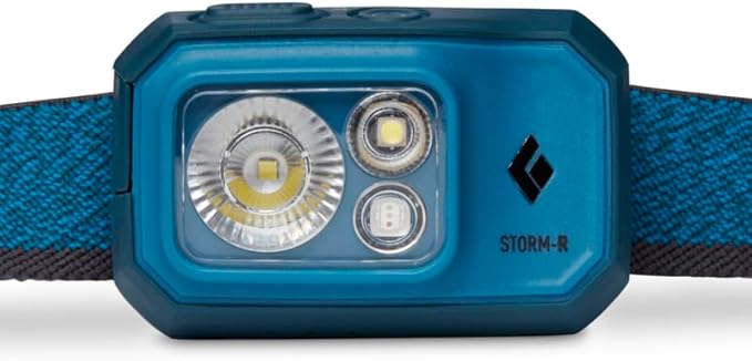 Black Diamond Storm 500-R Headlamp, Azul
