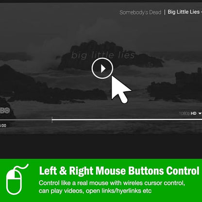 DINOSTRIKE Air Mouse Green Light USB Rechargeable Presentation Clicker Wireless