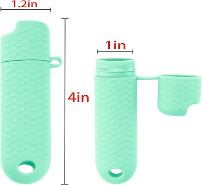 Waterproof Lighter Case Cover Holder for BIC Regular Lighters Sleeve Type J6 Outdoor Survival Multipurpose Seal Lighter Pouchfor Hiking and Camping (Cyan, 2)