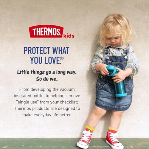 THERMOS FUNTAINER Water Bottle with Straw, 12oz, Hot Wheels
