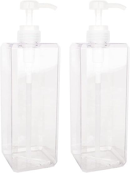 Pump Bottle, Refillable Plastic Empty Lotion Soap Dispenser Liquid Container