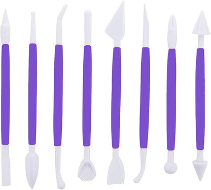ScivoKaval Marshmallow Fondant Cake Decorating Hand Tool 12 Pcs 5 Sets