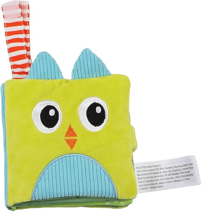 bebe mondo Crinkle Books for Babies – Soft Baby Books 0-6 Months, Infant Toys, Gifts for 0-6-12-18 Months, Travel Toys, Baby Shower
