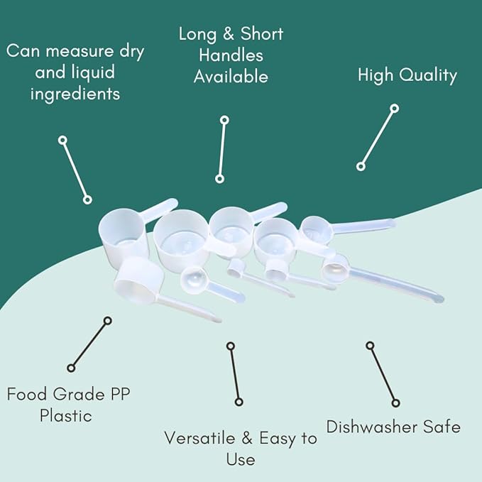 4 mL Long Handle Plastic Measuring Spoon