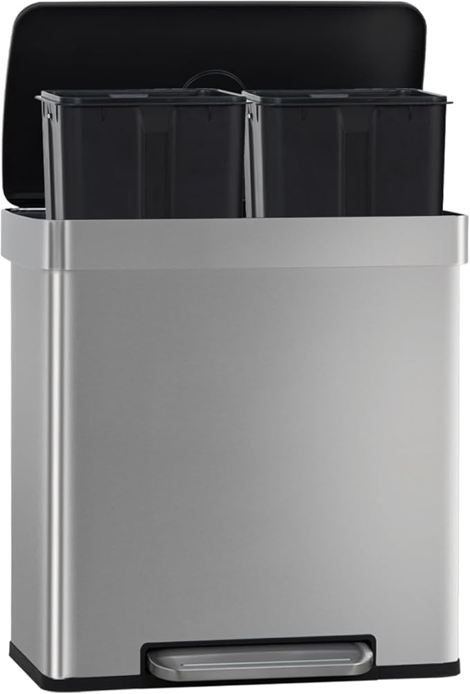 FDW 16 Gallon / 60 L Garbage Can Kitchen Trash Can