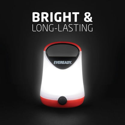 Eveready LED Camping Lantern, Bright Battery Powered Lantern, Water Resistant Hurricane Supplies, 100 Hour Run-time, Pack of 1
