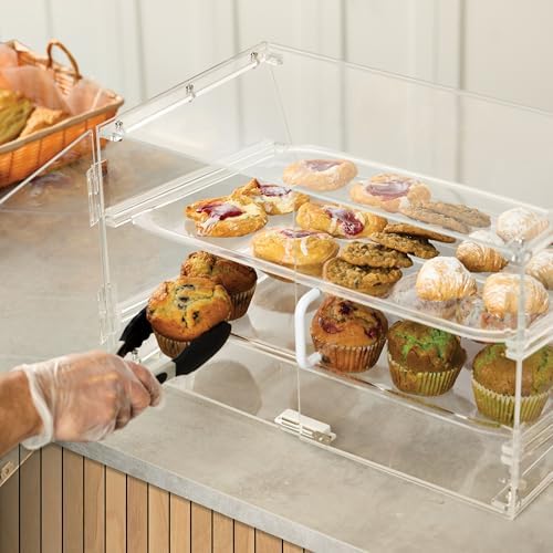 Winco 2 Tier Clear Commercial Display Case