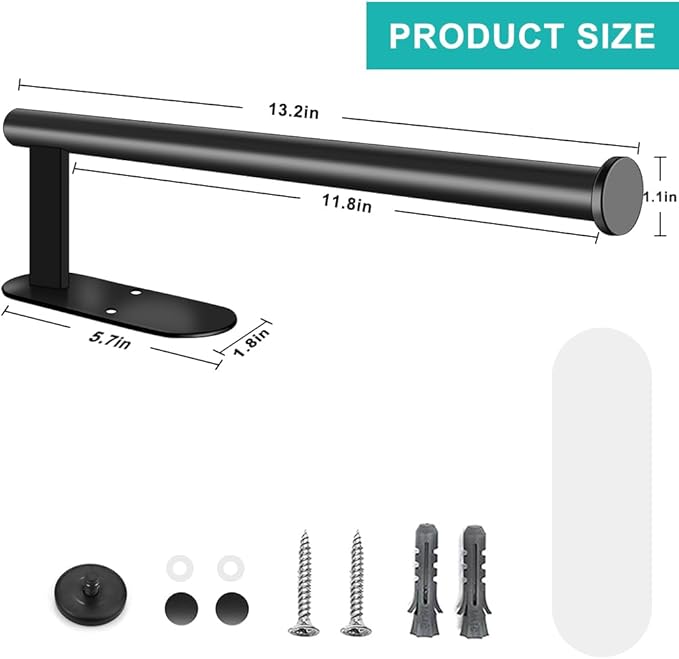 MGahyi Paper Towel Holder Wall Mount, Self Adhesive Or Drilling Paper Towel