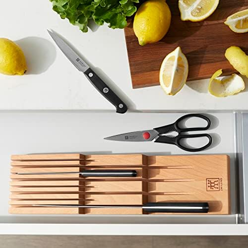 Zwilling 8-Slot In Drawer Knife Block, Beechwood