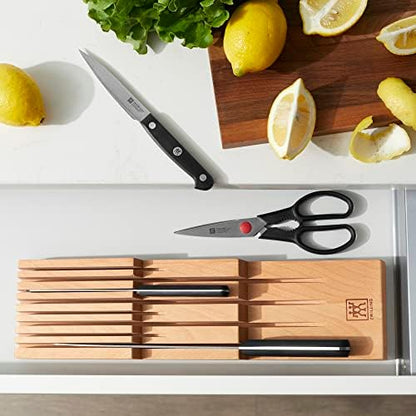 Zwilling 8-Slot In Drawer Knife Block, Beechwood