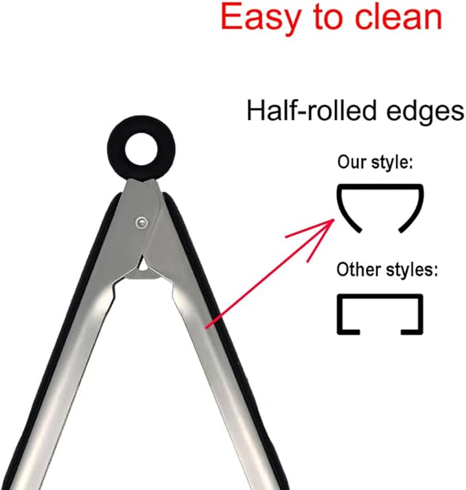 600℉ Heat Resistant Kitchen Tongs