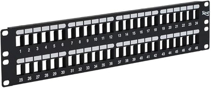 ICC 48 Port Blank Keystone 2U Patch Panel