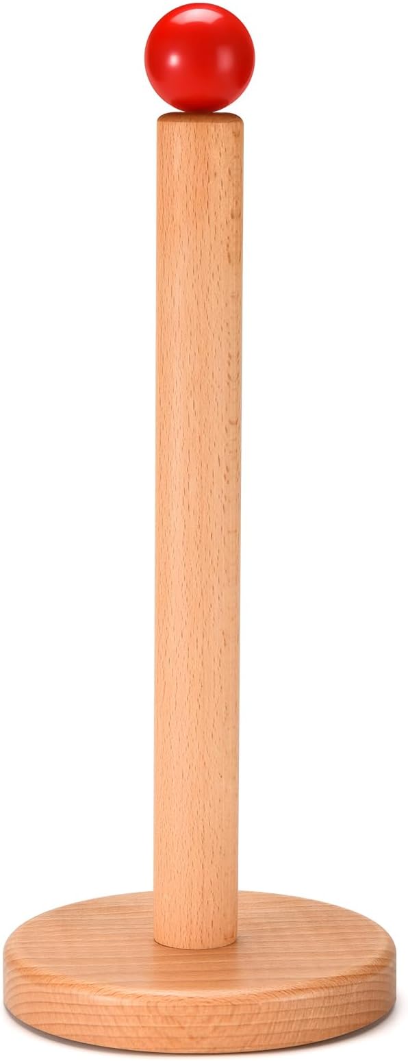 Paper Towel Holder, Wooden Kitchen Roll Stand