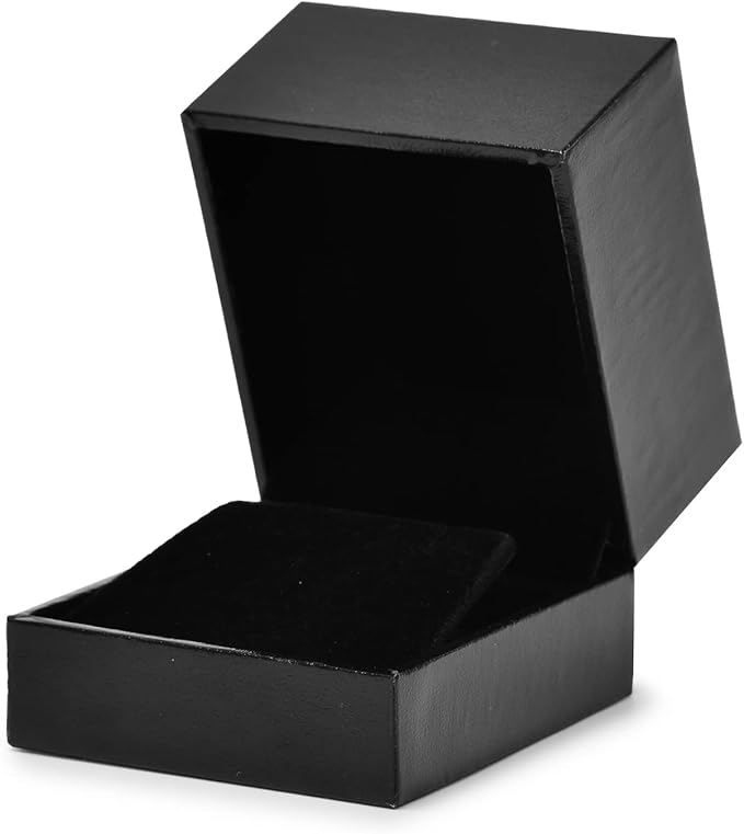 Oirlv Black Velvet Earring Gift Box- Wedding Anniversary or Engagement Earrings Jewelry Presentation Case