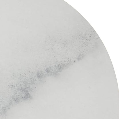 Carlisle FoodService Products Ridge Reusable Plate Rimless Plate for Home and Restaurant, Melamine, 9 Inches, Marble, (Pack of 12)