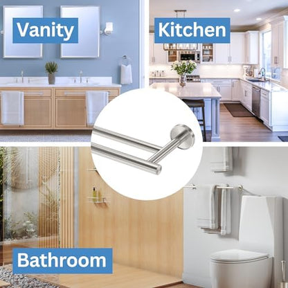 Gatco 5564 Sky Double Towel Bar, 24 Inch, Satin Nickel