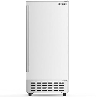 Coolski 15" W Commercial Under Counter Ice Maker Machine, Stainless Steel