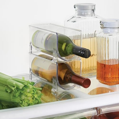 iDesign Stackable Bottle Holder, Set of 4, Clear