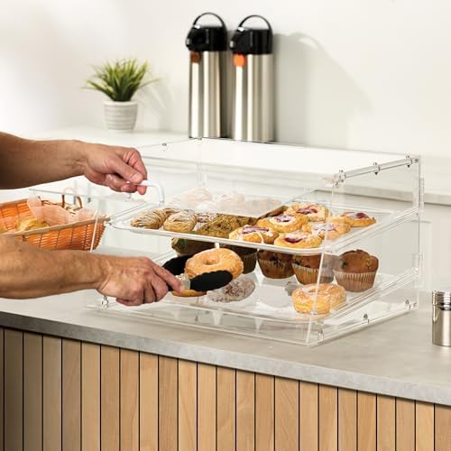 Winco 2 Tier Clear Commercial Display Case