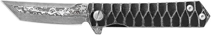 BGT VG-10 Damascus Folding Pocket Knife Custom Knives for Outdoor Camping Fishing,Gift for Man Husband Dad