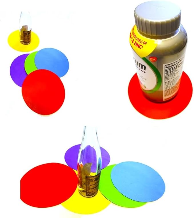 4pcs Rubber Jar Opener Bottle Gripper Non Slip Pad Multi-function Can Opener