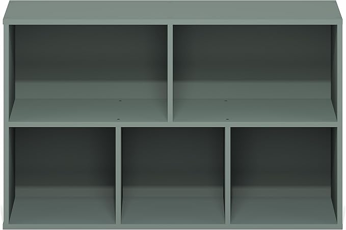 Furinno LUDER Book Shelf, 5-Cube Bookshelf, Reversible Bookcase, 9.4 x 19.5 x