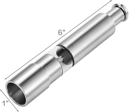 Salt and Pepper Grinder Set, Pump & Grind Peppermill, 2 Refillable Stainless