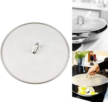 304 tainless Steel Splatter Screen Pan Lid