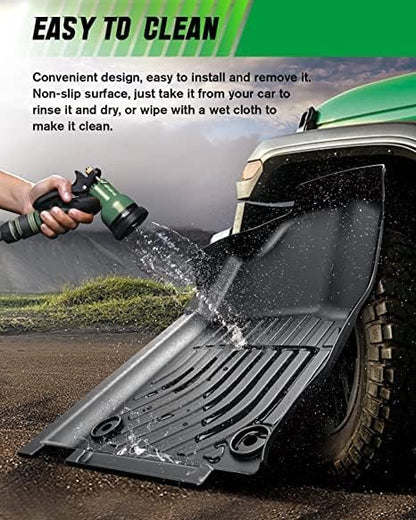 VIWIK Car Floor Mats for Toyota Tacoma 2005-2015, Automotive All Weather Floor Liners for Toyota Tacoma, TPE Rubber Car Mats Front & Rear Non-Slip Odorless