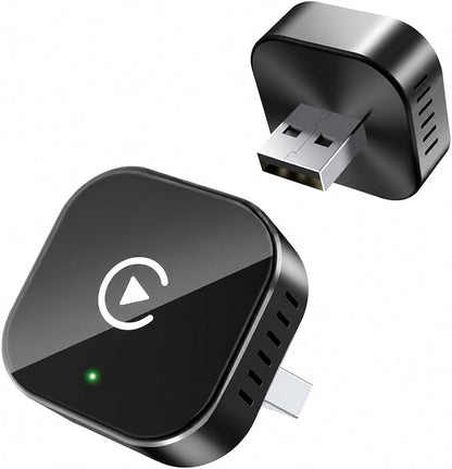 2 in 1 CarPlay Adapter for Toyota Corolla 2016-2018 2019 2020 2021 2022 2023 2024 2025 2026, CarPlay Wireless Adapter with Auto Reconnect Fast Pairing Bluetooth Connection Compact USB Dongle