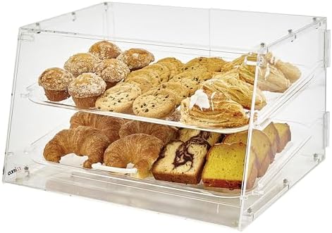 Winco 2 Tier Clear Commercial Display Case