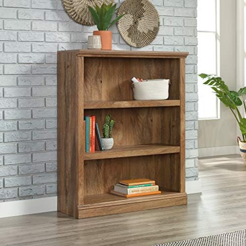 Sauder Miscellaneous Storage 3-Shelf Bookcase/ Book shelf, Sindoori Mango finish