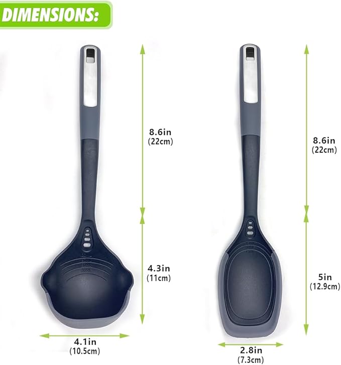 Flexible & Sturdy Kitchen Ladle Spoon Set