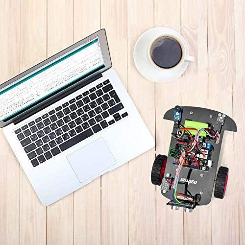 OSOYOO Model 3 Robot Car DIY Starter Kit for Arduino,Educational Motorized Robotics, Remote Control App, Learning How to Code, IOT Mechanical Coding for Teens and Adults