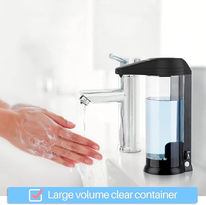 Secura 17oz Automatic Liquid Soap Dispenser, Touchless Battery Operated Hand
