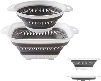 Collapsible Colander and Strainer, Silicone Strainer Colanders & Food Strainers
