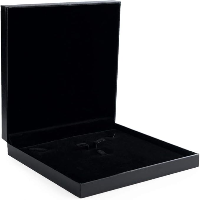 Oirlv Black Jewelry Set Box,Ring/Earrings/Big necklace Gift Case
