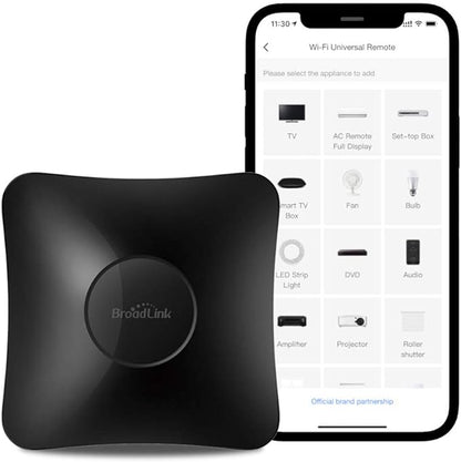 BroadLink RM4 pro IR and RF Universal Remote, All in One Hub Code Learning