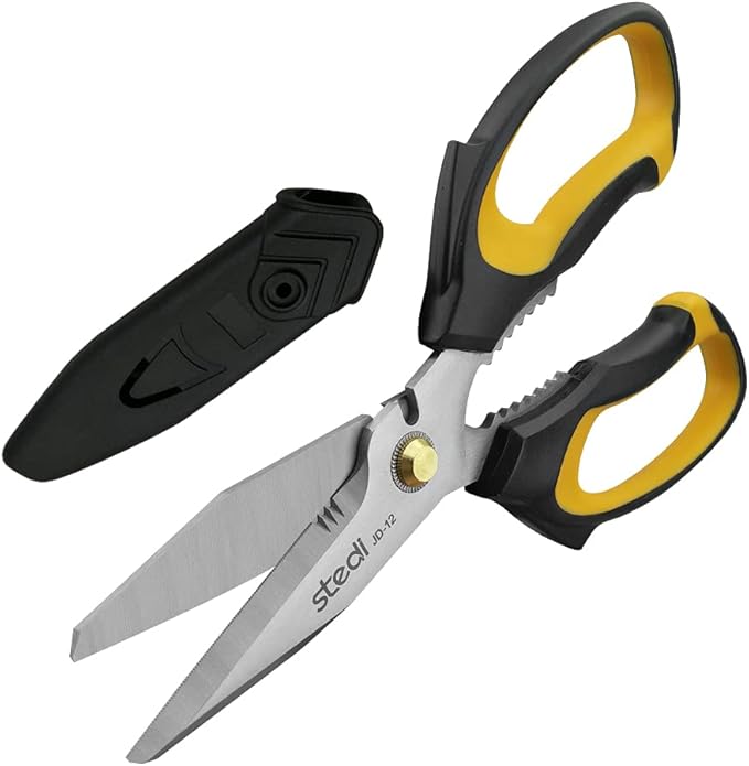 Stedi Scissors Heavy Duty 8-Inch, Sharp Stainless Steel Shears