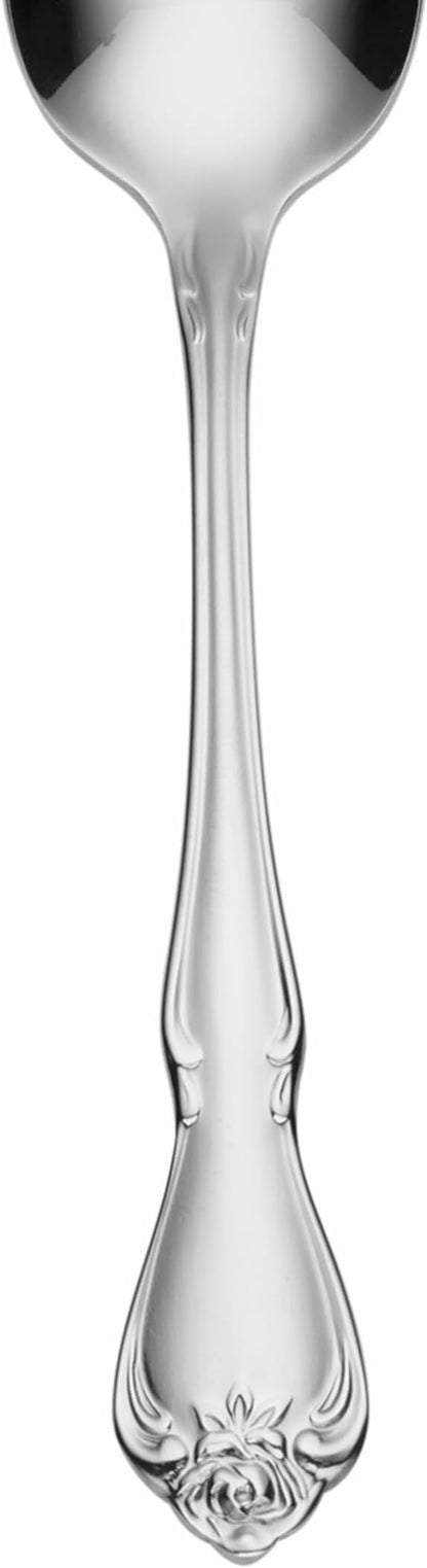 Oneida B552004E True Rose Everyday Flatware Teaspoons, Set Of 4, 5.97" L x 1.26" W