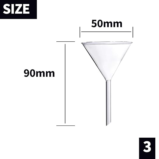 Glass Funnel Set, 50mm & 40mm Diameter