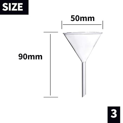 Glass Funnel Set, 50mm & 40mm Diameter