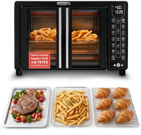 Gourmia Toaster Oven - 6-Slice Capacity, Digital Display, Black