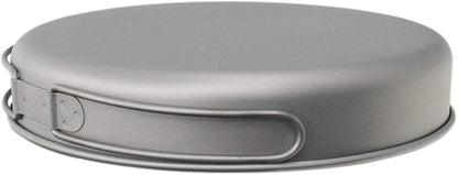Lixada Ultralight Titanium Frypan Outdoor Camping Hiking Picnic Cooking Frying Pan 750/1000ML with/Without Handle
