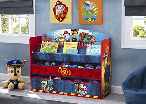 Delta Children Deluxe Book & Toy Organizer, Nick Jr. PAW Patrol