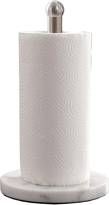 Paper Towel Holder with Sturdy Marble Base, Freestanding Paper Towel Holder