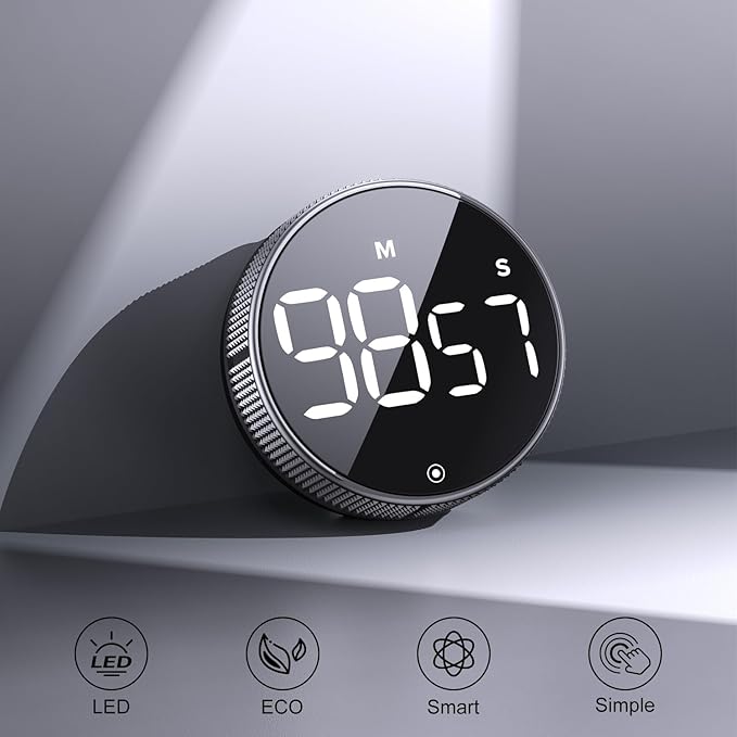 BlueSnail Kitchen Timer with LED Digital Display Smart Efficana