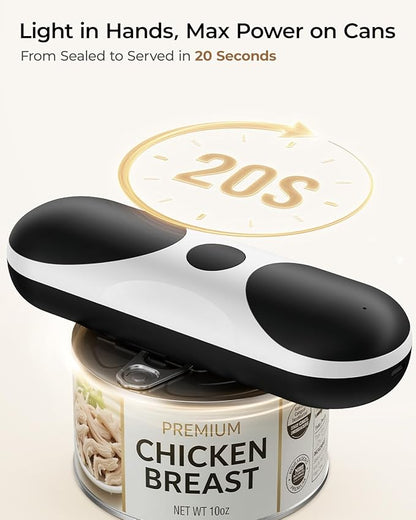 Electric Can Opener, One-Touch Automatic Can Opener, USB Rechargeable Electric
