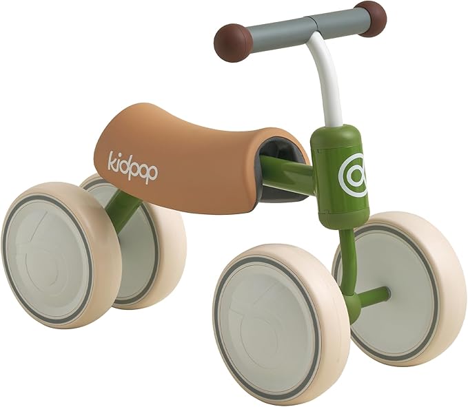 kidpop Big BEE Baby Balance Bike for 1 Year Old Toddler Kids Ride On Toys First Birthday Gift Toddler First Bike (Green)